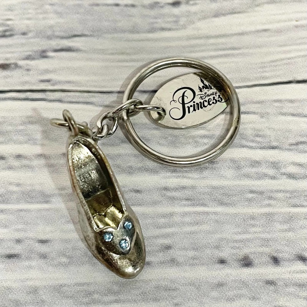 Disney Princess Slipper w/Blue Rhinestones Keychain/PurseCharm/BookbagCharm